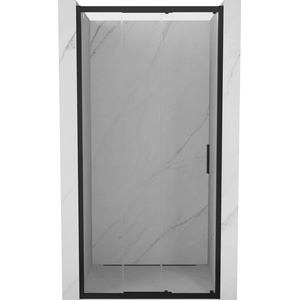 Mexen Exo-3S плъзгаща се душ кабина 100 см, прозрачна, черна - 8153-100-000-70-00 (8153-100-000-70-00)