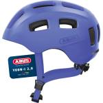 ABUS Youn-I 2.0 bicycle helmet - with light for children, teenagers and young adults - for girls and boys - mono blue, size M - 40171 (40171)