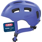 ABUS Youn-I 2.0 bicycle helmet - with light for children, teenagers and young adults - for girls and boys - mono blue, size M - 40171
