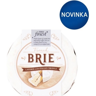 Tesco Finest Brie vrstvené s talianskou hľuzovkou 135 g