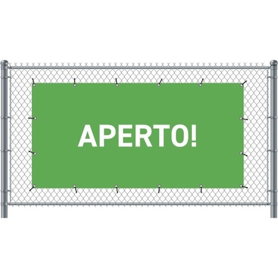 Jansen Display Standardní banner na plototevřeno italština zelené, 2000 x 1000 mm
