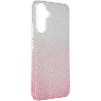 Púzdro Forcell Shining Samsung Galaxy A54 5G transparentno-ružový