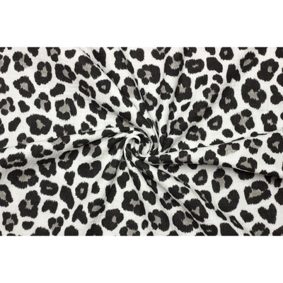Dvojitá gázovina | mušelín - Zvířecí vzor leopard
