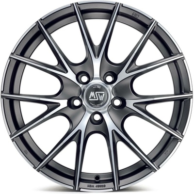 MSW 25 9x18 5x110 ET34 matt titan polished