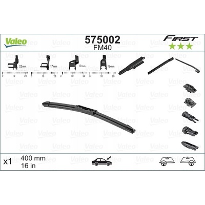 Valeo plochý stěrač First Multiconnection 400 mm 575002