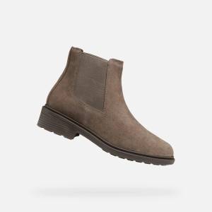 Geox Тъмнокафяви дамски високи обувки Geox Walk Pleasure Geox | Kafyav | ЖЕНИ | 36 - zoot - 363,76 лв