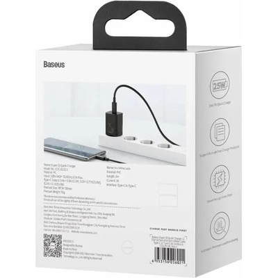 Baseus Super Si 1C 25W + USB-C/USB-C 1m (TZCCSUP-L01)