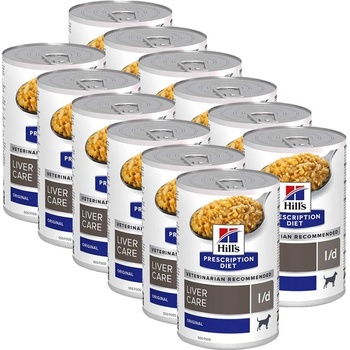 Hill's Hill s Prescription Diet l/d Грижа за черния дроб консерви за кучета 12 x 370 г
