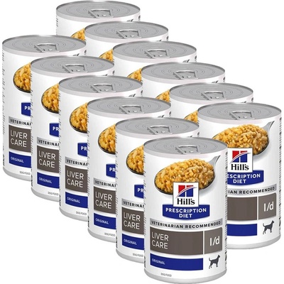 Hill's Hill s Prescription Diet l/d Грижа за черния дроб консерви за кучета 12 x 370 г