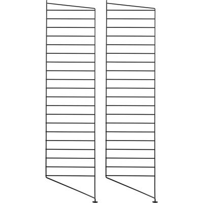 String Podlahový panel 115 x 30 cm, Black, 2 kusy, SF11530-13-2