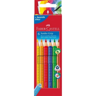 Faber-Castell Цветни моливи FABER-CASTELL Jumbo Grip триъгълни 6 броя 110906 (110906)