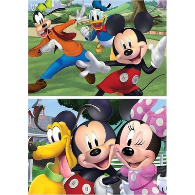 EDUCA Dřevěné Mickey a přátelé 2 x 50 dielov