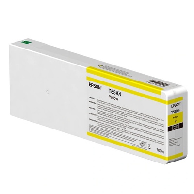 Epson T55K400 UltraChrome HDX/HD жълта мастилена касета 700 мл (C13T55K400)