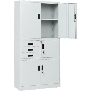 Carmen Метален шкаф Carmen CR-1281 Е K - сив (3580059_2)