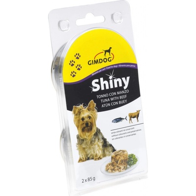 GimDog Shiny Dog tuniak + hovädzie 2 x 85 g