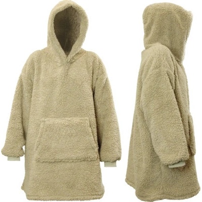 Hoodie Teddy chateau grey šedá 70x50x87 cm