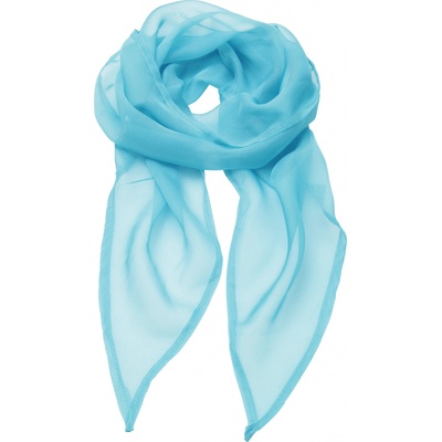 Premier Workwear dámský šifonový šátek PR740 Turquoise -ca. Pantone 312
