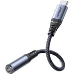 JOYROOM Активен кабел USB-C мъжко към 3.5 мм женско за устройства с USB-C порт - Joyroom SY-C01 USB-C DAC Male to 3.5mm Female Audio Adapter (14 см) (SY-C01)