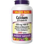 Webber Naturals Ultra Calcium with Vitamin D [280 Таблетки]