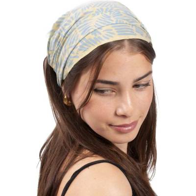 Čelenka BALI BATIK světle žlutá I.