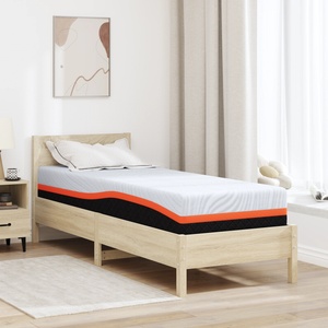vidaXL Матрак Бяло и сиво 70 x 200 cm Жакардова материя (4106299)