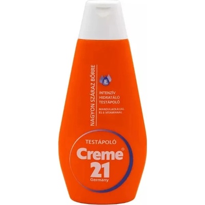 Creme21 Intenzívne hydratačné mlieko pre veľmi suchú pokožku s mandľovým olejom a vitamínom E 400ml