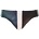 Rouge Leather Jocks with Stripe Black/White, XL