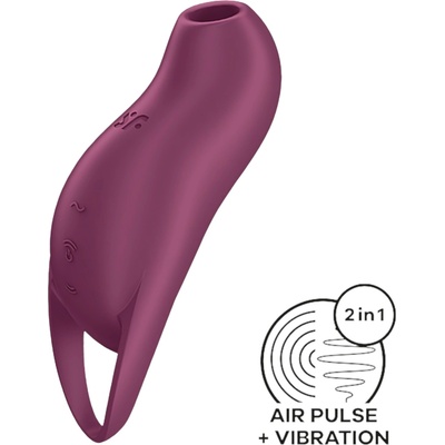 Satisfyer Pocket Pro 1 - акумулаторен, въздушен клитор стимулатор (лилав)