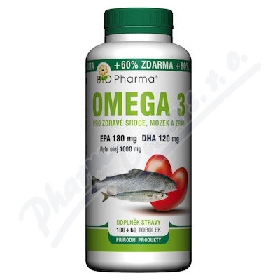 Omega 3 1000mg EPA180mg+DHA120mg 100+60 tabliet