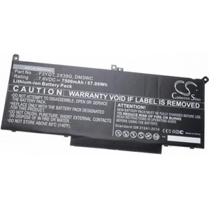 VHBW Батерия за Dell Latitude 7280 / 7290 / 7380 / 7390, 7.6 V, 7500 mAh (888200391)