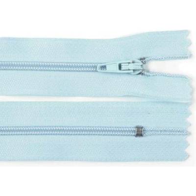Pro Háčkování Spirálový zip pinlock No 3 délka 20 cm ledově modrý