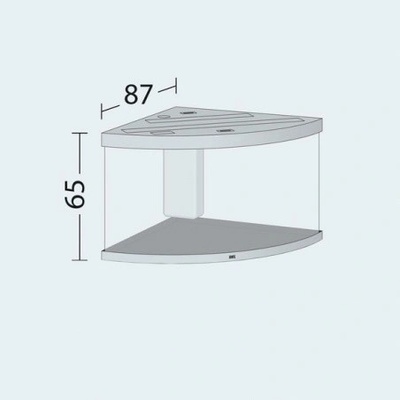 Juwel Trigon LED 350 akvarijný set dub 350 l