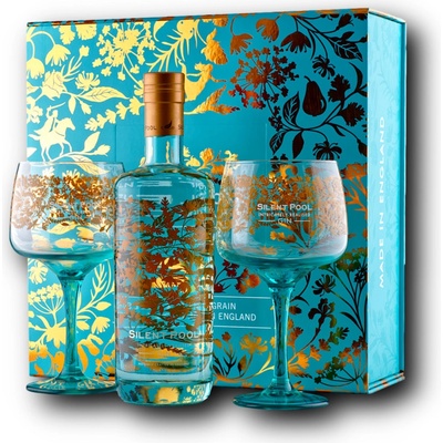 Silent Pool Gin 43% 0,7 l (dárkové balení 2 sklenice)