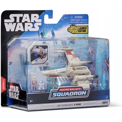 Star Wars Micro Galaxy Squadron s figúrkou X-Wing Red Five + Luke Skywalker a R2-D2