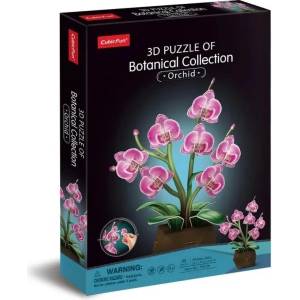CubicFun 3D пъзел Cubic Fun от 85 части - Букет орхидеи (P872h)