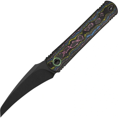 Kizer Feist 3 CPM S90V Matte DLC Ultra,Matte Titanium&Camo Carbon ZX-3499.3A3