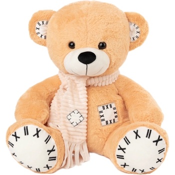 Амек Тойс Плюшена играчка Амек Тойс - Мече бежово с шал и кръпка, 48 cm (73109)