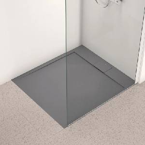 Ideal Standard i. life Ultra Flat S правоъгълно душ корито, асфалтово сиво, 100x90 см (T5231FS)