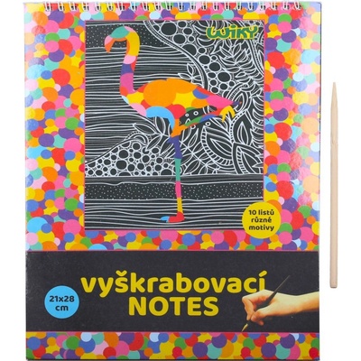 Škrabací/Vyškrabovací notes 10 listů v sáčku 21x28cm
