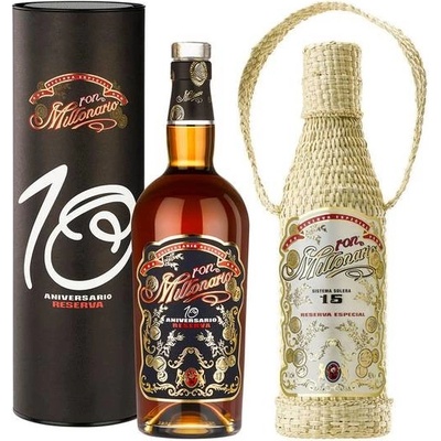 Millonario 15 Solera Reserva Especial 40% 0,7 l a Millonario 10 Aniversario Reserva 40% 0,7 l (set)