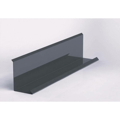 Lemování zdí klasik r.š.250mm pozinkované Lakované RAL 7024 šedá grafit s folií dl.2m