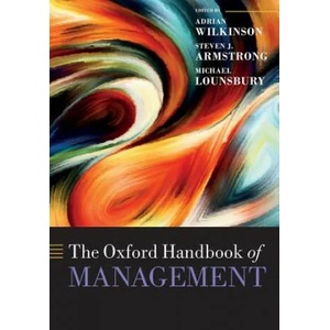 Oxford Handbook of Management | Adrian Wilkinson (ISBN: 9780198828006)