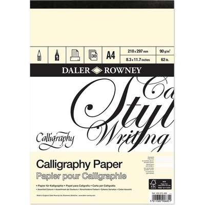 Daler-Rowney Calligraphy Drawing Paper Скицник 30 A4 90 g (403375400)