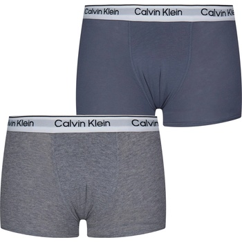 Image 1 of Calvin Klein Боксерки Calvin Klein 2 Pack Boxer Shorts - Char/Grey