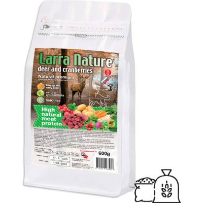 Larra Nature Jeleň a Brusnica Superprémium 0,6 kg