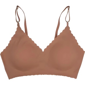 HARAHU Безшевен сутиен el-30859 - Кафява / xl kp30859