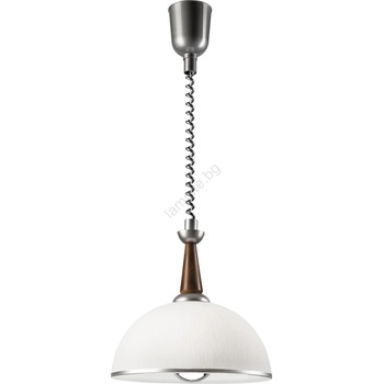 LAMKUR Висяща лампа CHIARA 1xE27/60W/230V сребриста/бук (LA50102)