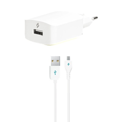 Nillkin Зарядно 220V SpeedCharger USB Travel Charger, 2, 1A, incl, Micro USB Cable - Бяло, 115572