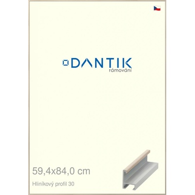DANTIK rám na obraz 59,4x84 Dýha slovnová kost