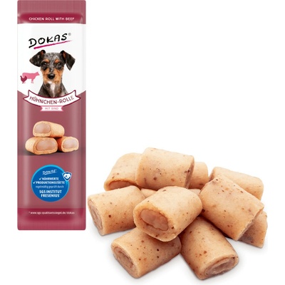 Dokas Kuřecí rolky s Hovězí náplní 10 g